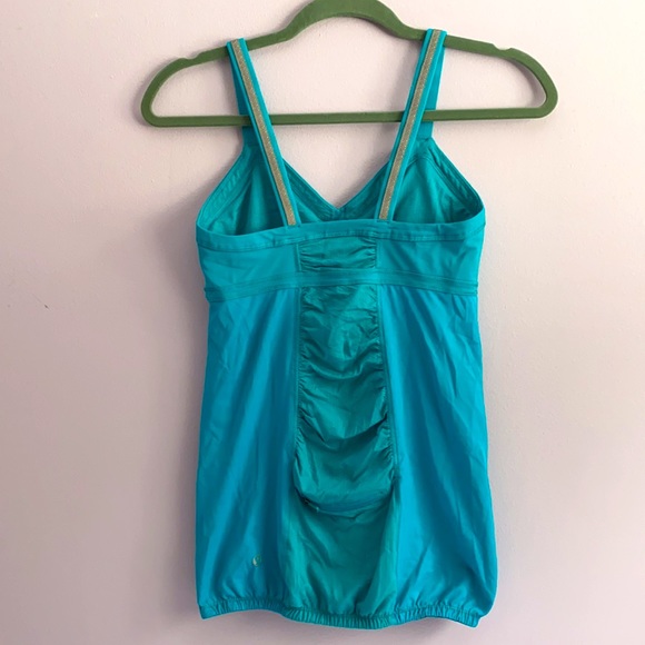 Lululemon teal athletic/running tank size 6 - Picture 2 of 3